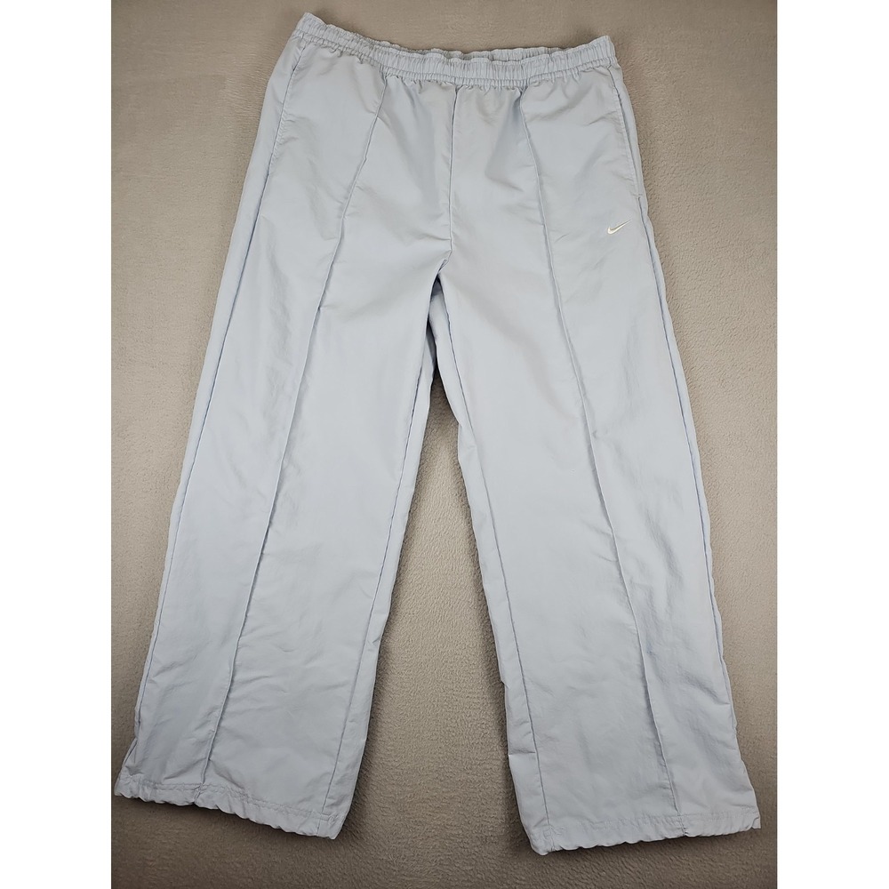 Nike Sportswear Everything Woven Women's XL Baby Blue Hem Cinch Pleated Pants